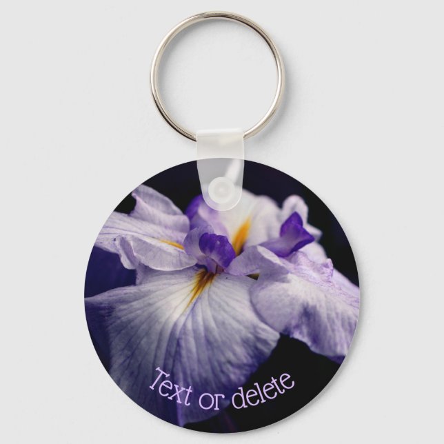 Porte-clés Fleur de beauté Iris japonais Personnalisé (Recto)