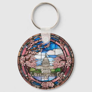 Porte-clés Fleur de cerisier personnalisée Washington DC