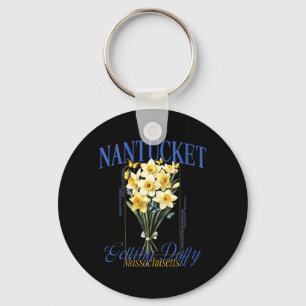 Porte-clés Fleur de jonquille de Nantucket pour femmes qui de