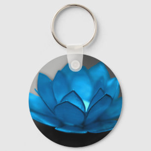 Porte-clés Fleur de Lotus bleu