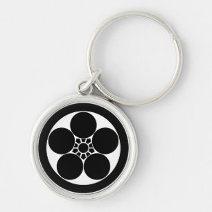 Porte-clés Fleur de prune de style Umebachi en cercle