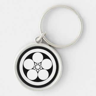 Porte-clés Fleur de prune de style Umebachi en cercle
