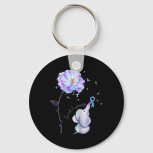 Porte-clés Fleur de sensibilisation à la prévention du suicid