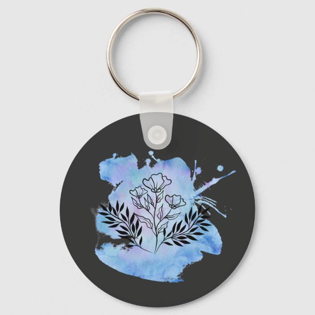Porte-clés fleur d'eau (Recto)