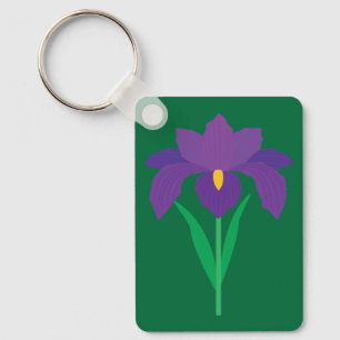 Porte-clés Fleur d'Iris
