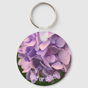 Porte-clés Fleur douce Hydrangea personnalisée