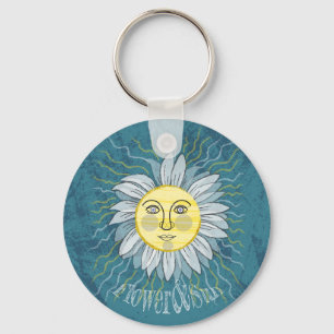 Porte-clés Fleur et soleil - Nature