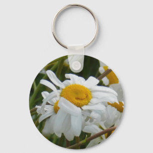 Porte-clés Fleur heureuse - visage heureux de marguerite sour