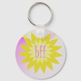 Porte-clés Fleur jaune Bff