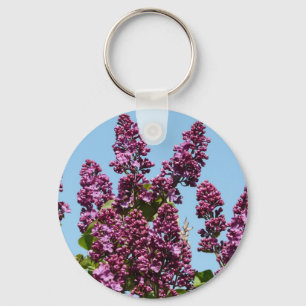 Porte-clés fleur, lilas pourpre