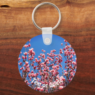 Porte-clés Fleur Magnolias Blue Sky personnalisée
