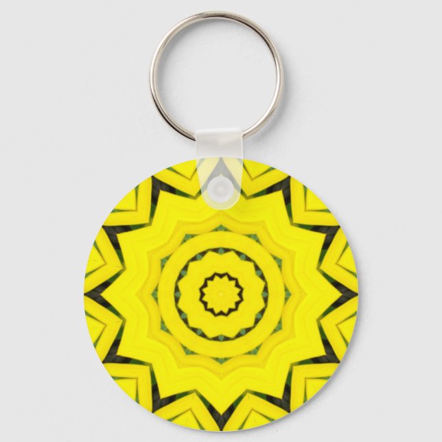 Porte-clés Fleur Mandala 08 (Recto)