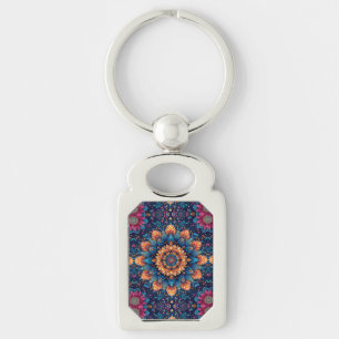 Porte-clés Fleur mandala Style d'art numérique-23907.