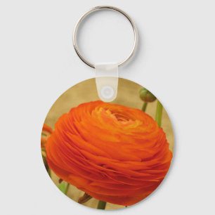 Porte-clés Fleur orange