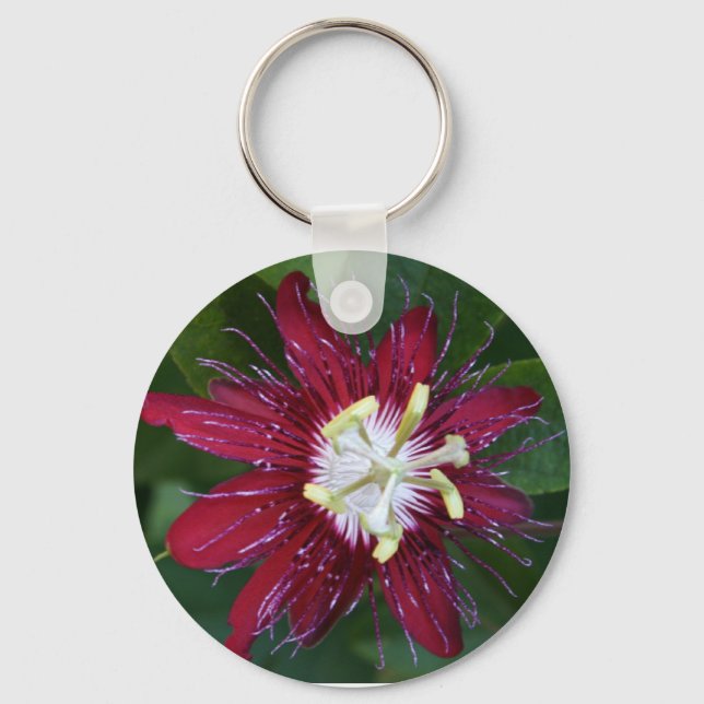 Porte-clés Fleur Passion (Recto)