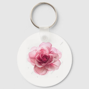 Porte-Clés Fleur Rose – Élégance Florale Accesso
