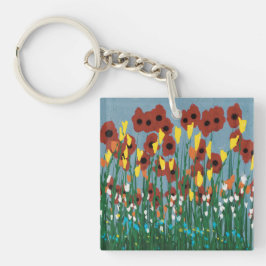 Porte-clés Fleur sauvage