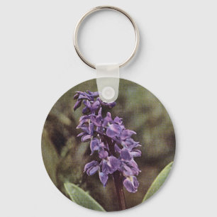 Porte-clés Fleur sauvage : Orchidées violettes précoces