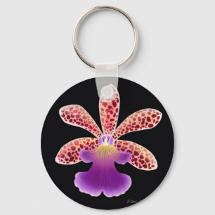 Porte-clés Fleur tropicale d'orchidée d'Oerstedella
