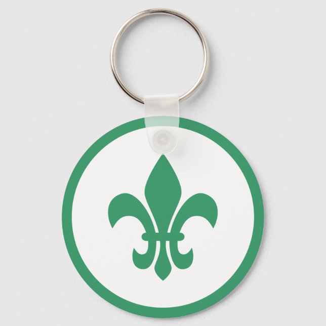 Porte-clés Fleur verte de Lis (Recto)