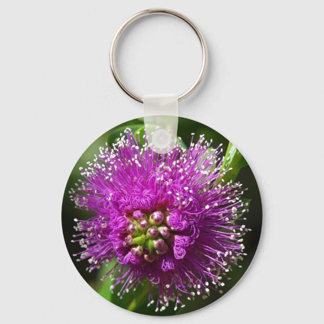 porte-clés fleur violette (Recto)
