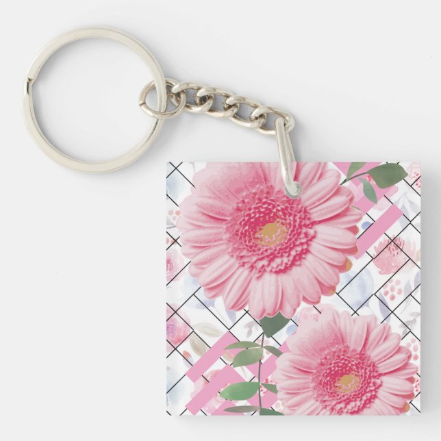 Porte-clés fleurs (Devant)