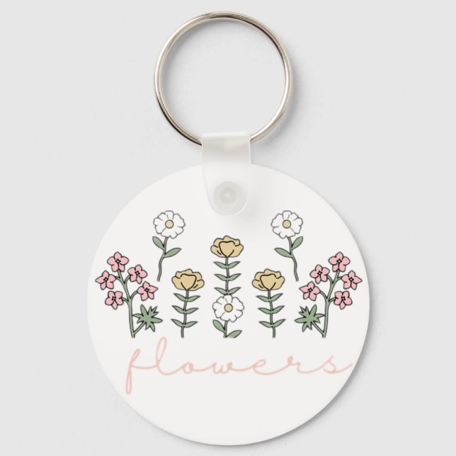 Porte-clés Fleurs (Recto)