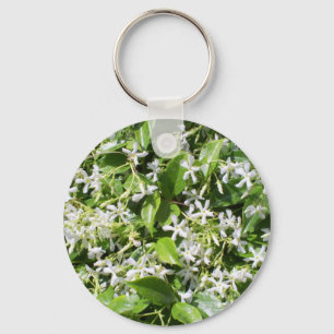 Porte-clés Fleurs blanches de jasmin