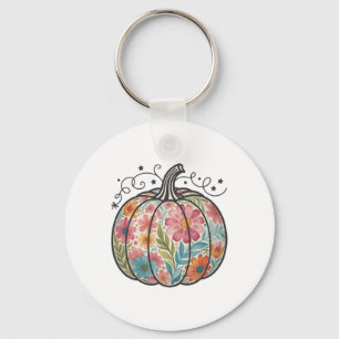 Porte-clés Fleurs Bohème Citrouille Préparatoire Automne Acti