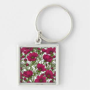 Porte-clés Fleurs Cosmos roses