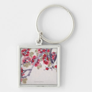 Porte-clés Fleurs d'abricot