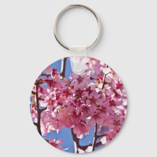Porte-clés Fleurs de cerisier Sakura Étoiles rouges