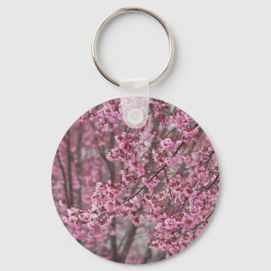 Porte-clés Fleurs de cerisier Sakura rose flottant