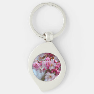 Porte-clés Fleurs de cerisiers roses