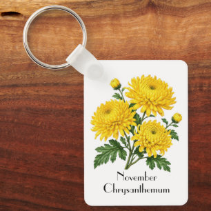 Porte-clés Fleurs de chrysanthème de novembre