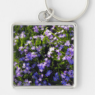 Porte-clés Fleurs de printemps de Squill Bleu