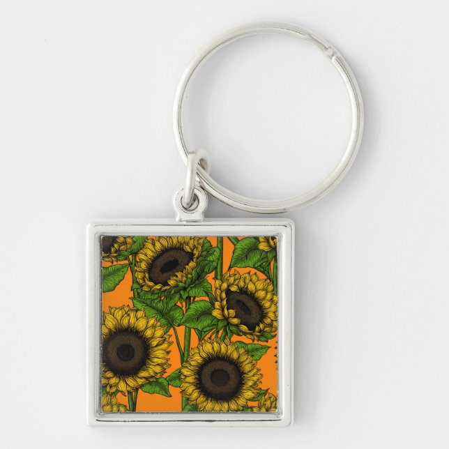 Porte-clés Fleurs de soleil (Devant)