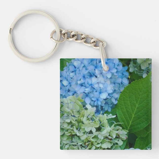 Porte-clés Fleurs d'Hydrangée (Devant)