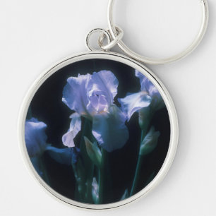 Porte-clés Fleurs d'Iris au Crépuscule