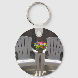 Porte-clés Fleurs et chaises Adirondack