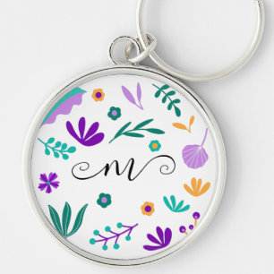 Porte-clés Fleurs et Feuilles modernes mignons