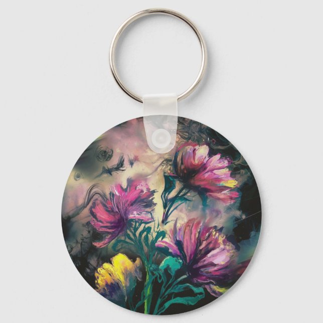 Porte-clés Fleurs florissantes (Recto)