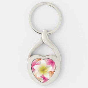 Porte-clés Fleurs frangipani/Plumeria