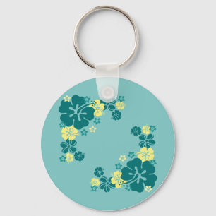 Porte-clés Fleurs hawaïennes