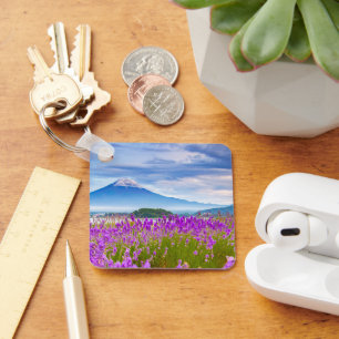 Porte-clés Fleurs Mont Fugi Japon