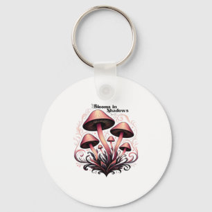 Porte-clés Fleurs Ombres - Whimsigoth Champhroom Art Pastel G
