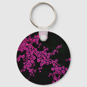 Porte-clés Fleurs orientales de cerisier fleuri porte - clé j