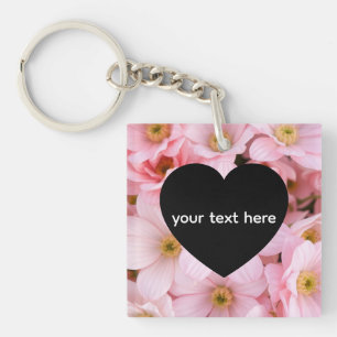 Porte-clés fleurs personnalisées