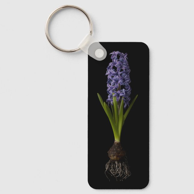 Porte-clés Fleurs | Puce Hyacinth violette (Recto)