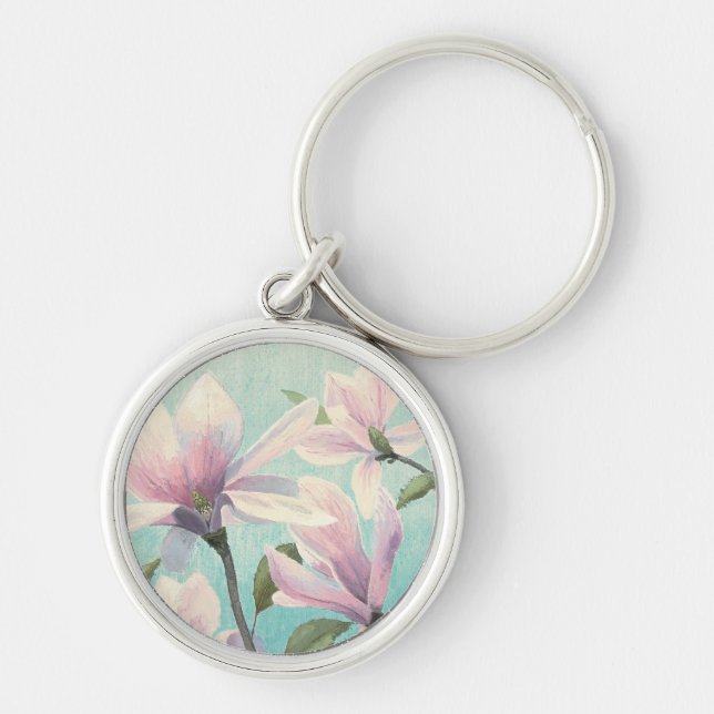 Porte-clés Fleurs roses des sud (Devant)